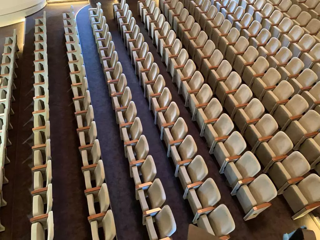 Comfortable auditorium seats with modern design Image